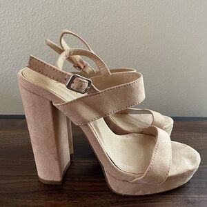 Nude Heels, size 6.